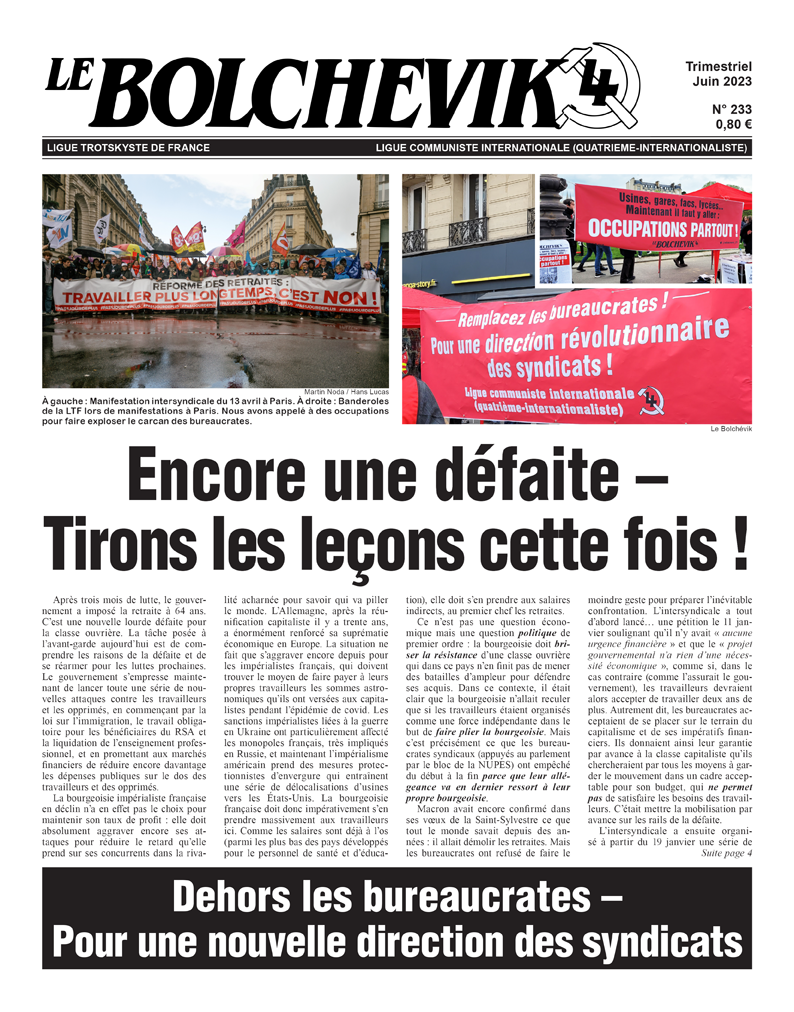 Le Bolchévik nº 233