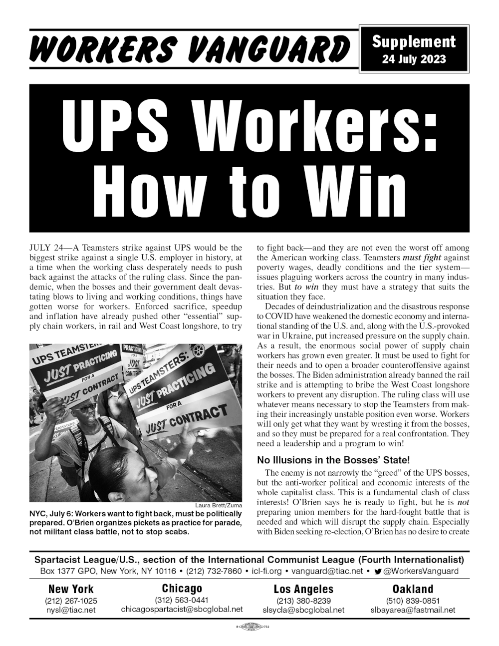 UPS Workers: How to Win